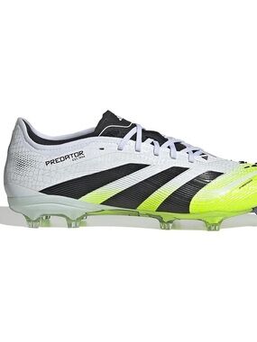 Brand New adidas Predator Pro FG Soccer Cleats in White, Cor Black & Lucid Lemon